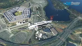 Microsoft Flight Simulator 2020 : Flying Over The Pentagon, Washington DC 4K - PC ULTRA MAX SETTINGS