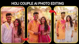Google gemini holi photo editing | Ai se holi ka photo kaise banaen | Gemini photo edit