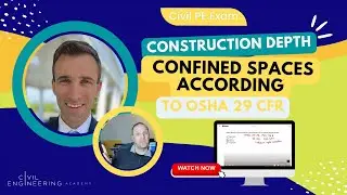 Civil PE Exam &ndash; Construction Depth &ndash; Confined Spaces According to OSHA 29 CFR