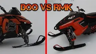 Polaris VS Skidoo - Rc Snowmobile Competition
