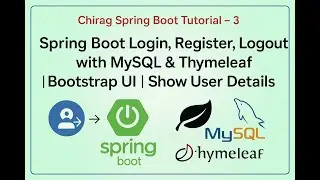 Spring Boot Login, Register, Logout with MySQL & Thymeleaf | Bootstrap UI | Show User Details #java