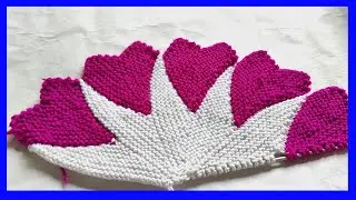 32  फंदे से बनाए कलियों वाला पायदान  l knitting, Paydan / door mat / paidan @NILIMACREATION18