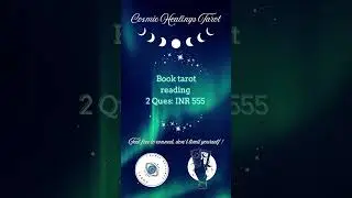 Book your reading @cosmichealingstarot on Instagram #tarot #tarotreading #tarotreaders