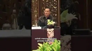 Menteri ATRBPN Menyampaikan Laporan Kebijakan Satu Peta pada Acara One Map Policy Summit 2024