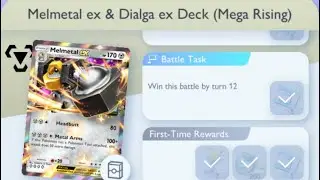 Pok&eacute;mon TCG Pocket - Melmetal ex & Dialga ex Deck (Mega Rising) | Early Win Mission
