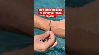 Wearing your jewelry in the pool?! Make sure this doesn&rsquo;t happen&hellip; #jacoje #gold