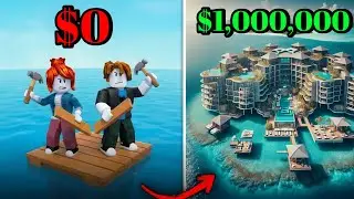 Started at $0&hellip; Ending at $1,000,000 😳 | Raft Tycoon