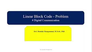 Linear Block Codes - Problem