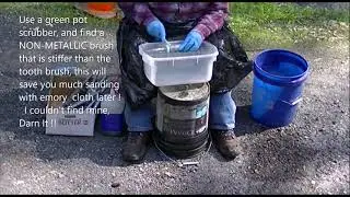 W6WUH Mosely TA-33 Overhaul # 4  Trap Coils  Acid Bath Corrosion Removal