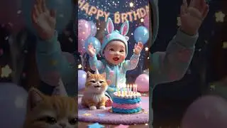 Baby & Kitten Birthday Magic !The Cutest Birthday Ever