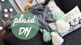 UN PLAID DIY &Agrave; POMPONS