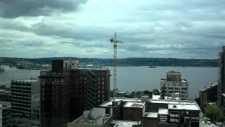 Time Lapse from Escala Seattle 21st floor Christian Grey 50 Shades