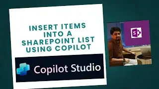 Insert Items into a SharePoint List using Copilot