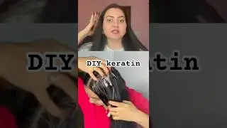DIY Keratin Treatment At Home (2024) For Straight Smooth Shiny & Frizz free Hair💕 #shorts #keratin