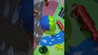 global warming  - climate change greenhouse effect - working model for science project -pollution