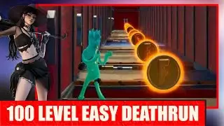 100 LEVEL EASY DEATHRUN BY FRANKIMONKEY | FORTNITE Server Showcase