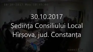 30 10 2017 sedinta CL Hirsova