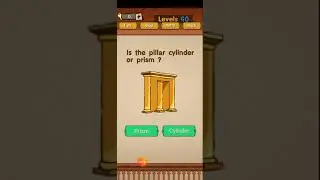 Super Brain Level 90 Is the pillar cylinder or prism? Walkthrough