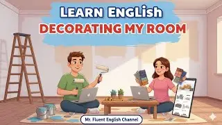 Learn English with Decorating my Room | Easy Daily English Conversation A1&ndash;A2