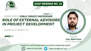 WEBINAR#20 | PUBLIC PRIVATE PARTNERSHIP | Role of External Advisors in Project&nbsp;Development