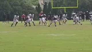 Irv Smith Jr with the catch Tuesday at Bengals camp