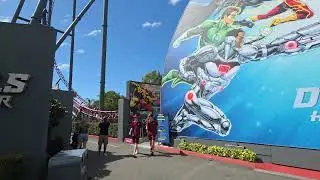 DC Rivals area and entrance, Movieworld,  Gold Coast 