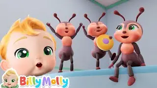 Ants Go Marching | Let's Count The Ants | Billy Molly - Learning Songs - Nursery Rhymes