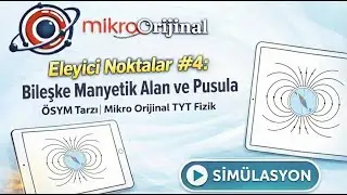 Simülasyon Destekli Soru Çözümü #4: Manyetik Alanda Pusulanın Davranışı | Mikro Orijinal TYT Fizik