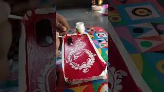 My phone cover painting art #art #painting #viralvideo #handmade