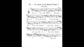 Kyrie IX, Liber Usualis 40b (1961)