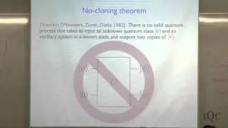 No Cloning Theorem - Andrew Childs - QCSYS 2011