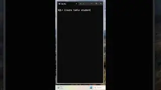 Create Table in Oracle
