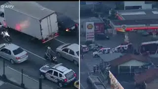 Brazil Motorcycle Police Chase