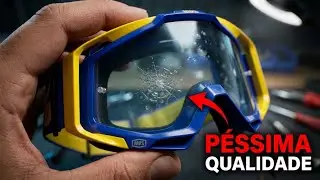 100% racecraft Óculos motocross falso - péssima qualidade