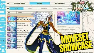 Storm's Full Moveset Showcase - Marvel Tokon Fighting Souls