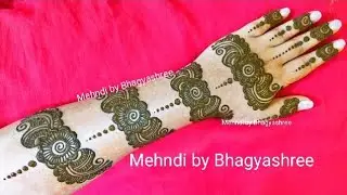 STYLISH & UNIQUE BANGLE / BELT STYLE HENNA MEHNDI DESIGN || Mehndi by Bhagyashree