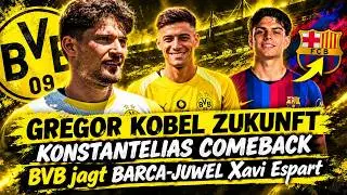 🚨 BVB TRANSFER NEWS: Gregor Kobel's Future! Barca gem Xavi Espart & Konstantelias comeback?