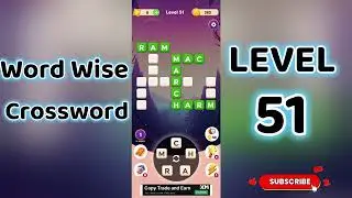 Word Wise Crossword Level 51 🧩 | Smart Crossword Puzzle Walkthrough | Go Answer