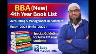BBA 4th Year Book List | Accounting & Management Department | Easy Accounting online course 