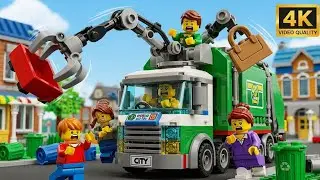 LEGO City Garbage Truck: Robot Arm Went Crazy! 🤖🗑️
