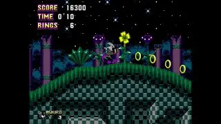 Sonic & Ashuro 5.00 (2023) SEGA Genesis ROM Hack by AfterLife
