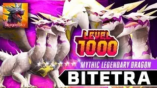 LEVEL 1000 - BITETRA Mythic Legendary Dragon Level up - DRAGONSKY  - DragonSky : Idle & Merge 飛龍不累