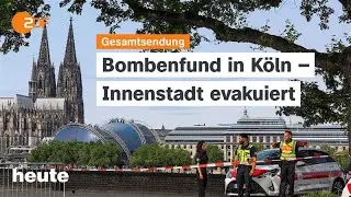 heute 19:00 Uhr vom 04.06.2025 Evakuierung in Köln, Effekte von US-Zöllen, Merz reist zu Trump