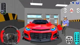 New Red Chevrolet Camaro At Parking Garage | Funny Driver | 3D Driving Class | Android  iOS Gameplay