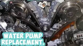how to replace a water pump assy, ford taurus 2018, 3.5L engine size.by AutonsTV