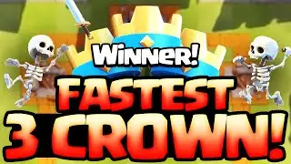 Clash Royale &diams;  FASTEST Three Crown Wins! &diams;