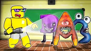 ESCAPE ZOMBIE ALPHABET LORE in Roblox School...