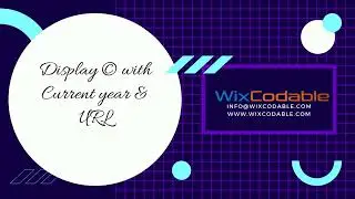 How to add auto update year in copyright Footer in Wix Website