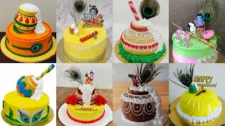 🦚Janmashtami Cake Design / Janmashtami Special Cake Design / Janmashtami Cake / Cake Design / Cak...