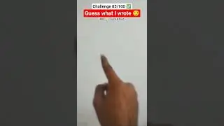 Guess what I wrote 😏 | Invisible Challenge 😭 | #invisiblechallenge #funquiz #youtube #shorts #short